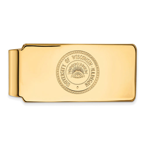 10ky University of Wisconsin Crest Money Clip
