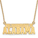 10k Gold The Univ of Alabama Large Pendant 18 inch Necklace