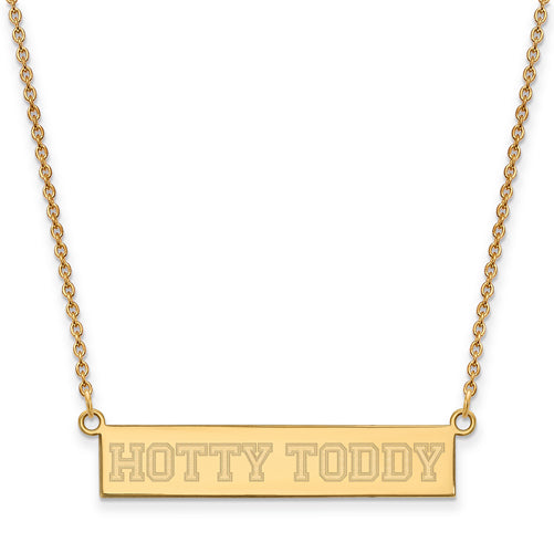 SS GP University  of Mississippi Hotty Toddy Small Bar Necklace