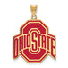 SS w/GP Ohio State U XL Enamel Buckeyes Logo Pendant