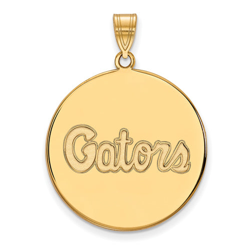 14ky University of Florida XL Disc Script Pendant