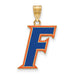 SS w/GP University of Florida Large Enamel Pendant