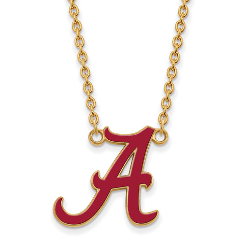 SS w/GP University of Alabama Large Enl Pend. w/Necklace