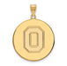 10ky Ohio State U XL Athletic "O" Disc Pendant