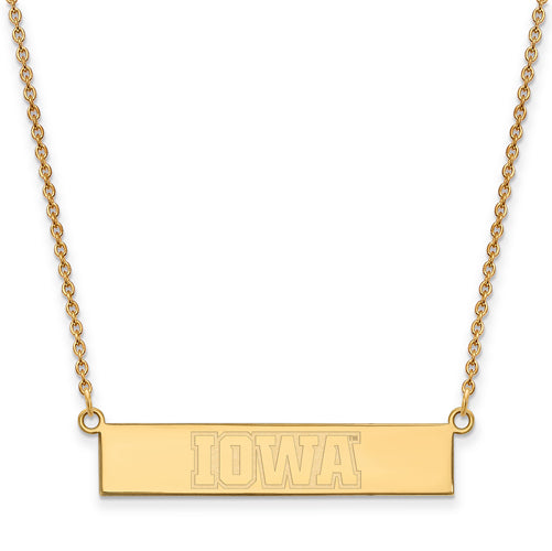 SS GP University of Iowa Small Bar Necklace