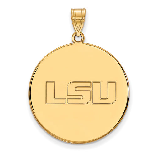 SS w/GP Louisiana State University XL Disc Pendant