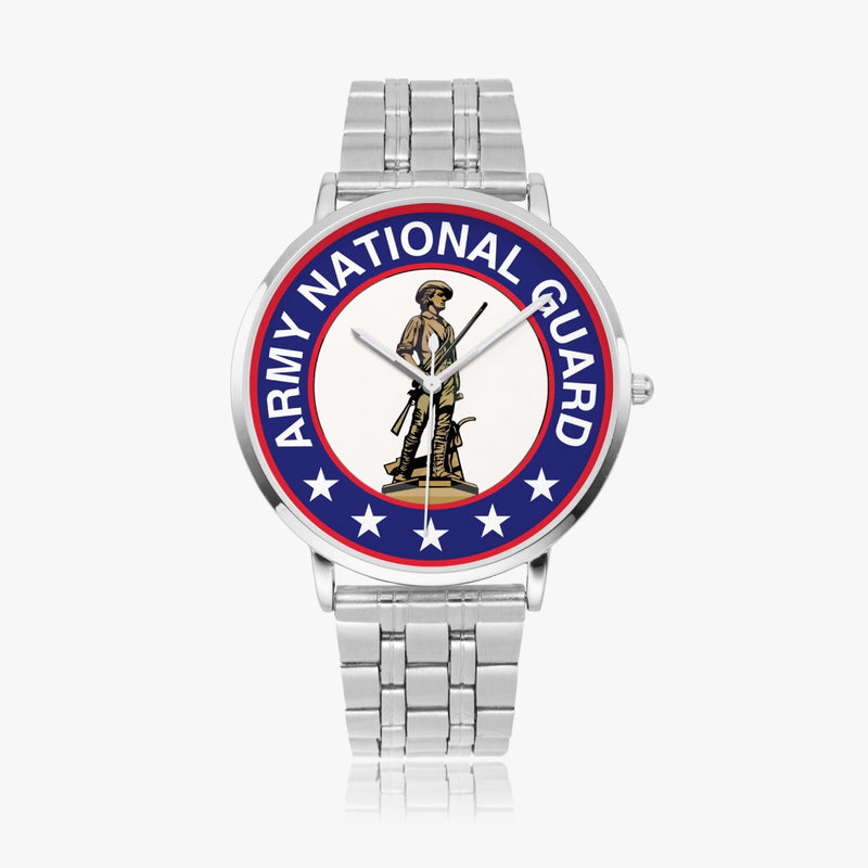 US Army National Guard Silvertone Watch