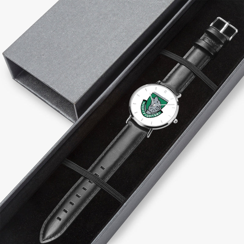 Watch Case with 101st Airborne Division Ultra Thin Watch (Black Strap)