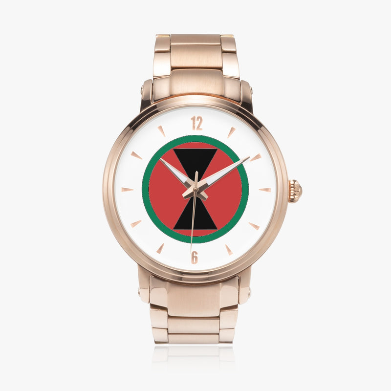7th Infantry Division-46mm Automatic Steel Strap Gold Watch