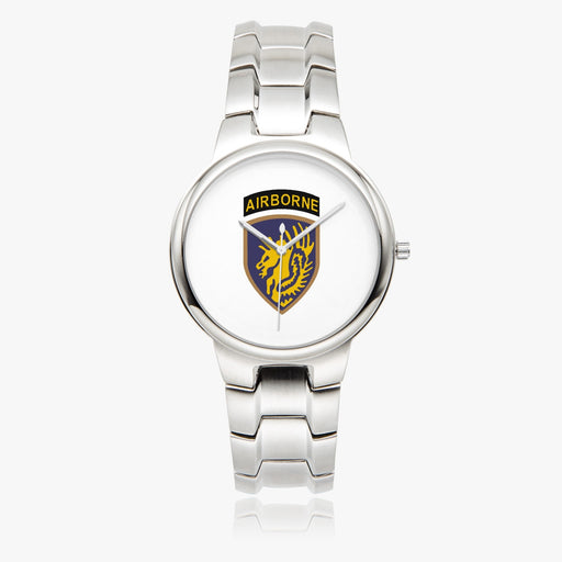 13th Airborne Division-Silver Stainless Steel Silver Quartz Watch