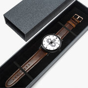 Watch Case with Master Parachutist-46mm Automatic Watch (Brown Strap)