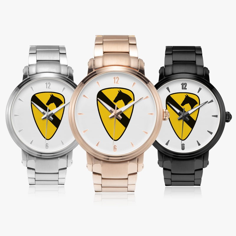 Family of 1st Cavalry Division 46mm Automatic Steel Strap Watches