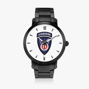 11th Airborne Division-46mm Automatic Steel Strap Black Watch