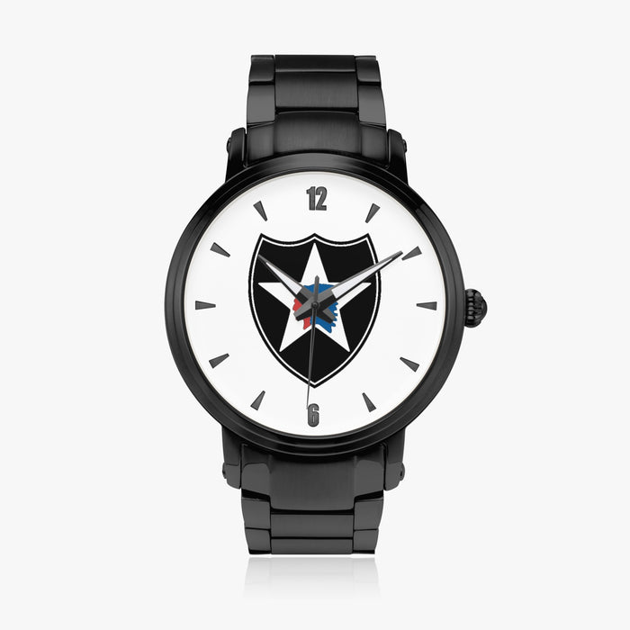 2nd Infantry Division-Steel Strap Automatic Watch