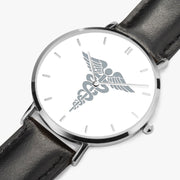 Perspective View - Hospital Corpsman Ultra Thin Watch (Black Strap)
