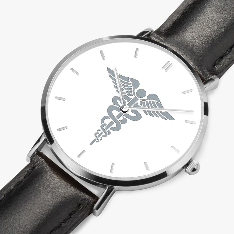 Perspective View - Hospital Corpsman Ultra Thin Watch (Black Strap)