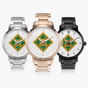 Family of 4th Infantry Division 46mm Automatic Steel Strap Watches