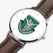 Perspective View - 101st Airborne Division Ultra Thin Watch (Brown Strap)