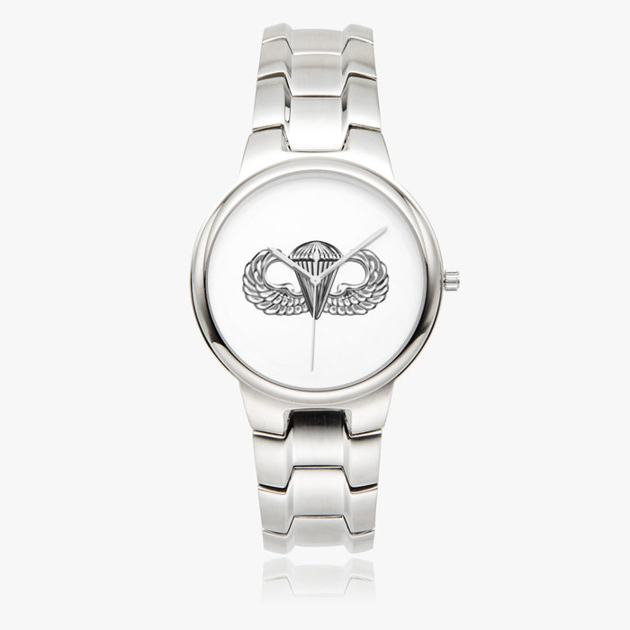 Basic Parachutist-Silver Stainless Steel Silver Quartz Watch
