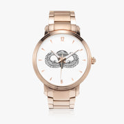 Basic Parachutist-46mm Automatic Steel Strap Gold Watch