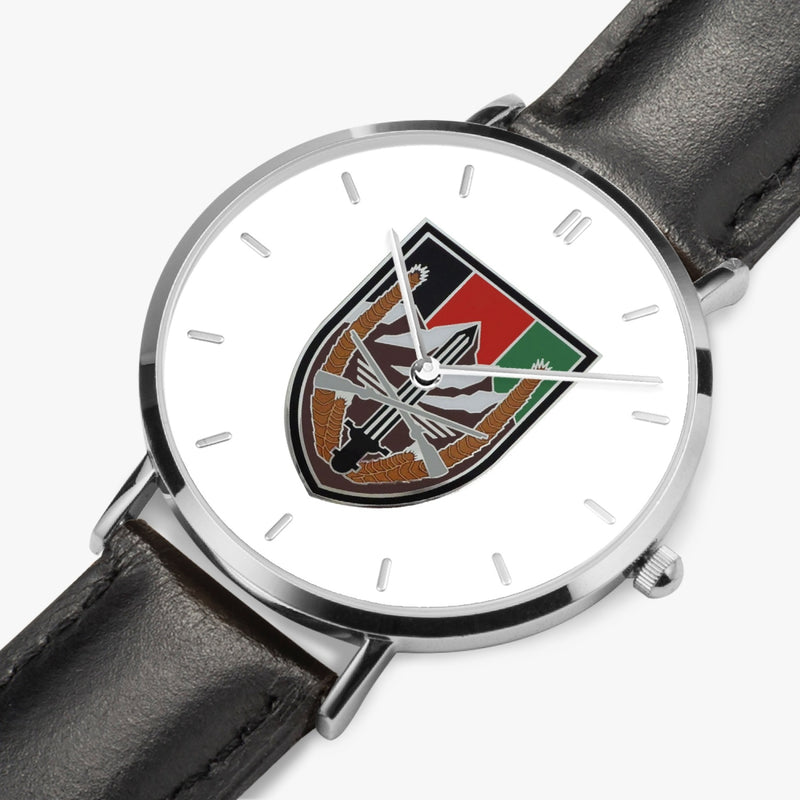 Perspective View - US Forces Afghanistan Ultra Thin Watch (Black Strap)