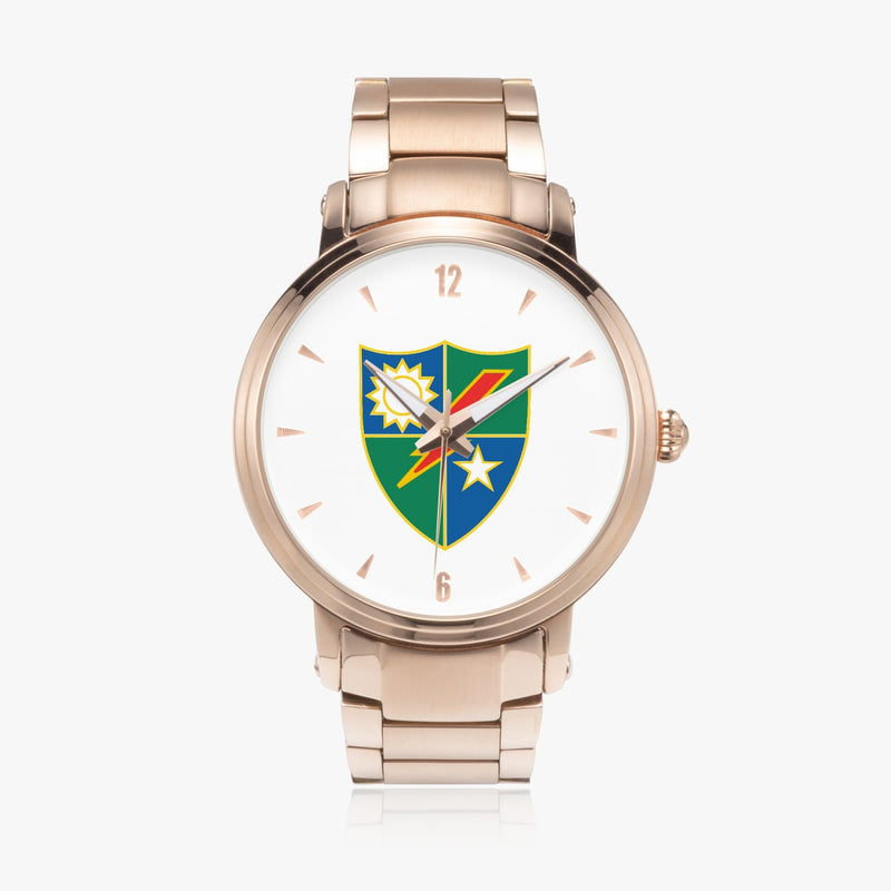 75th Ranger Regiment-46mm Automatic Steel Strap Gold Watch
