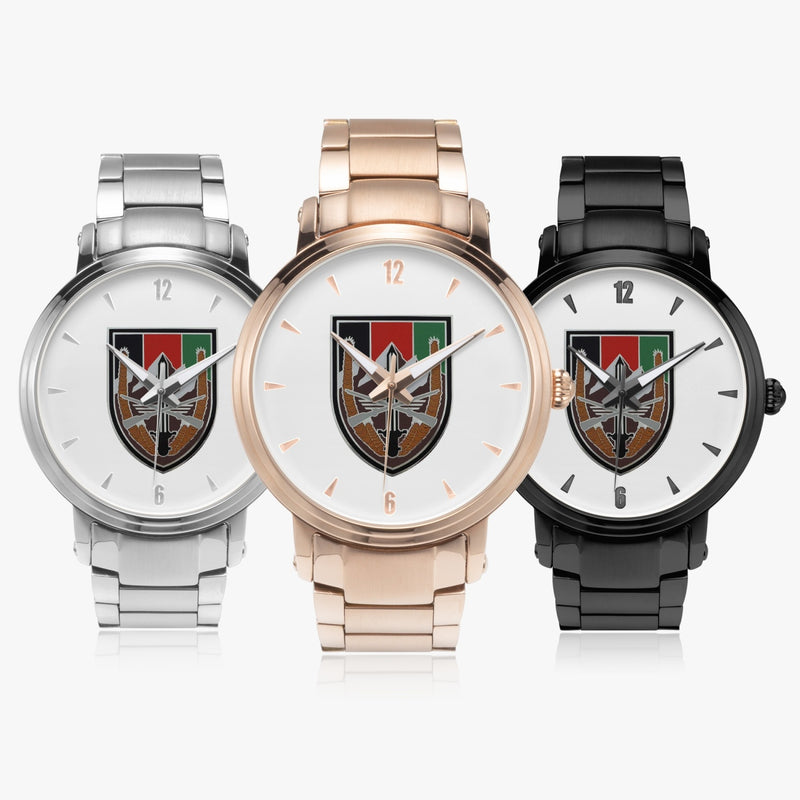 Family of US Forces Afghanistan 46mm Automatic Steel Strap Watches