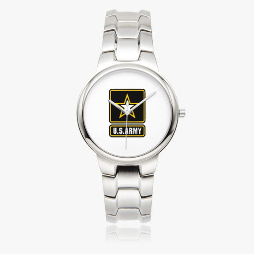 US Army-Silver Stainless Steel Silver Quartz Watch