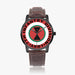 7th Infantry Division-Wide Type Black Watch with a Brown Leather Band