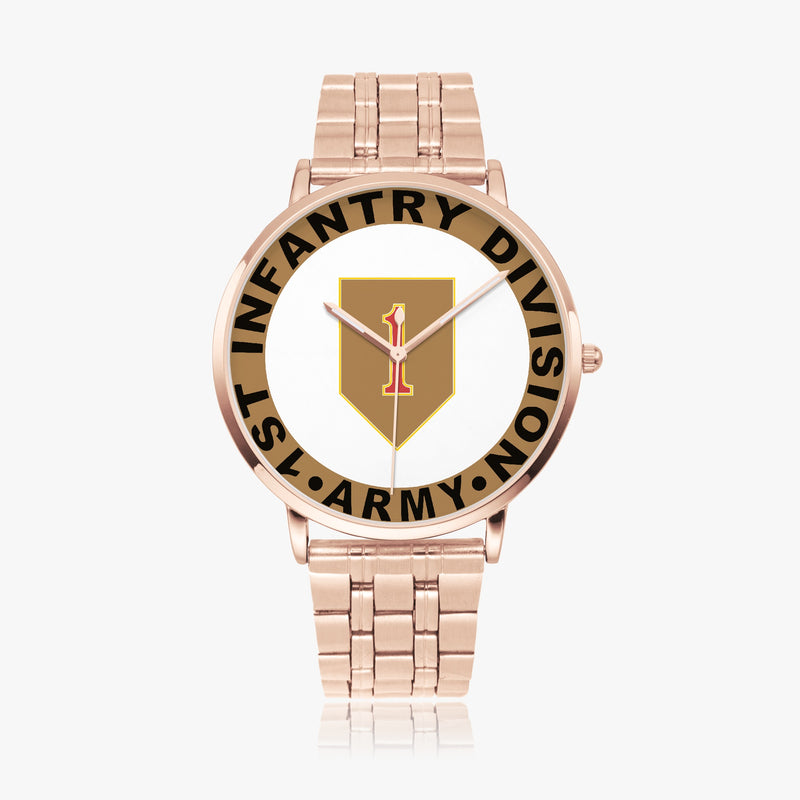 1st Infantry Division Goldtone Watch