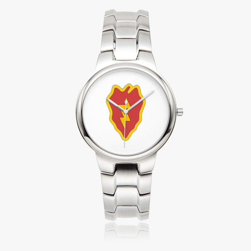 25th Infantry Division-Silver Stainless Steel Silver Quartz Watch