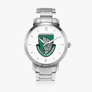 104th Infantry Division-46mm Automatic Steel Strap Silver Watch