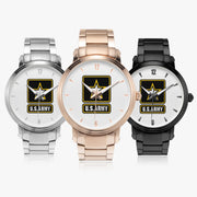 Family of US Army 46mm Automatic Steel Strap Watches