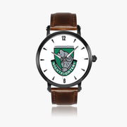 104th Infantry Division-46mm Automatic Watch with a Brown Leather Band