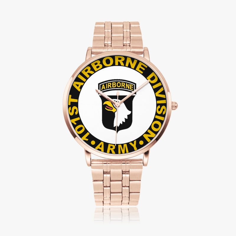 101st Airborne Division Goldtone Watch