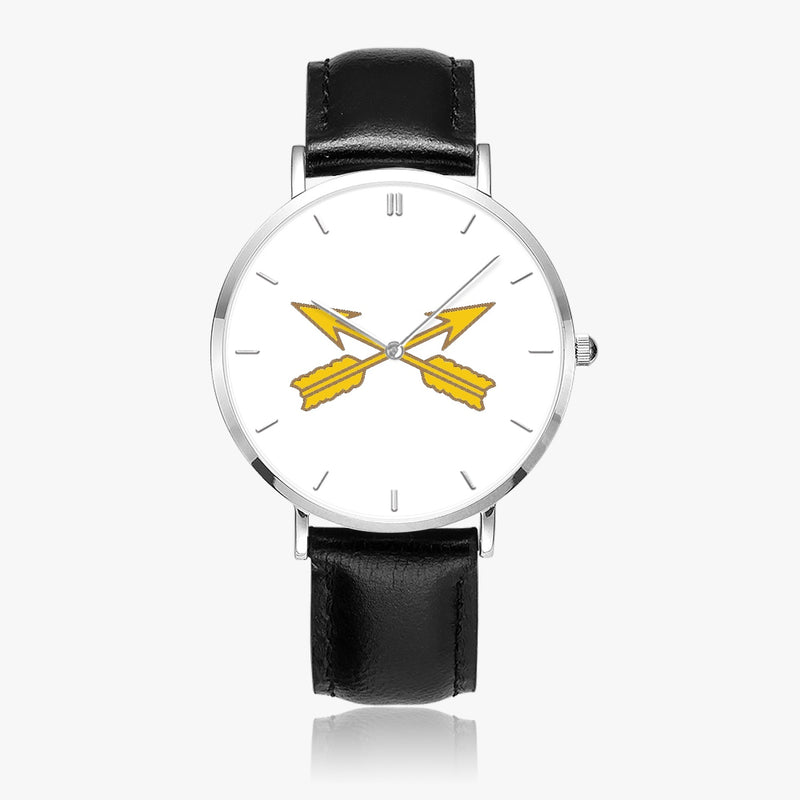 Top View - Special Forces Ultra Thin Watch (Black Strap)