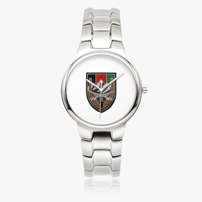 US Forces Afghanistan-Silver Stainless Steel Silver Quartz Watch