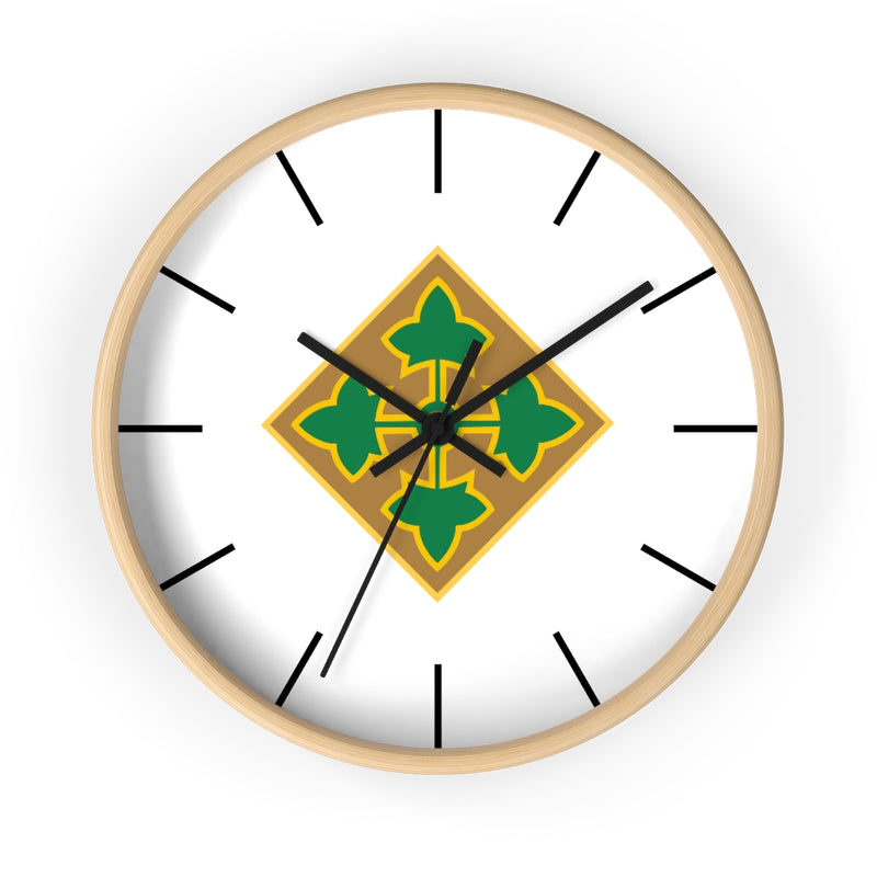 4th Infantry Division Wall Clock