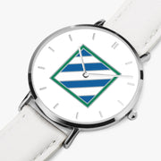 Perspective View - 3rd Infantry Division Ultra Thin Watch (White Strap)