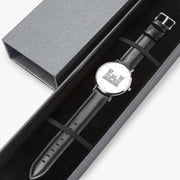 Watch Case with Combat Engineer Ultra Thin Watch (Black Strap)