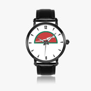 78th Infantry Division-46mm Automatic Watch with a Black Leather Band