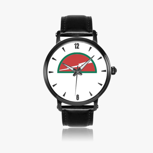 78th Infantry Division-46mm Automatic Watch with a Black Leather Band