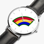 Perspective View - 42nd Infantry Division Ultra Thin Watch (Black Strap)