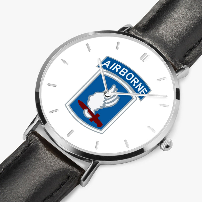 Perspective View - 173rd Airborne Brigade Ultra Thin Watch (Black Strap)