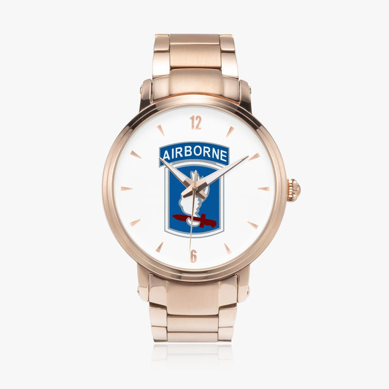 173rd Airborne Brigade-46mm Automatic Steel Strap Gold Watch