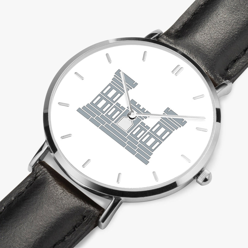 Perspective View - Combat Engineer Ultra Thin Watch (Black Strap)