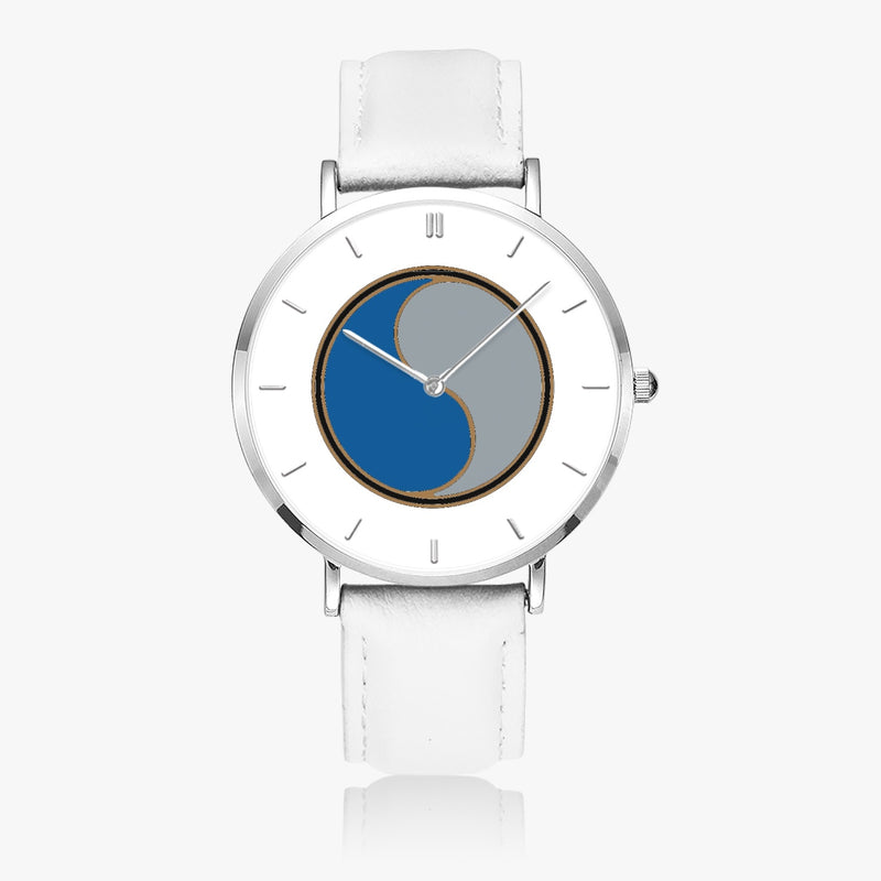 Top View - 29th Infantry Division Ultra Thin Watch (White Strap)