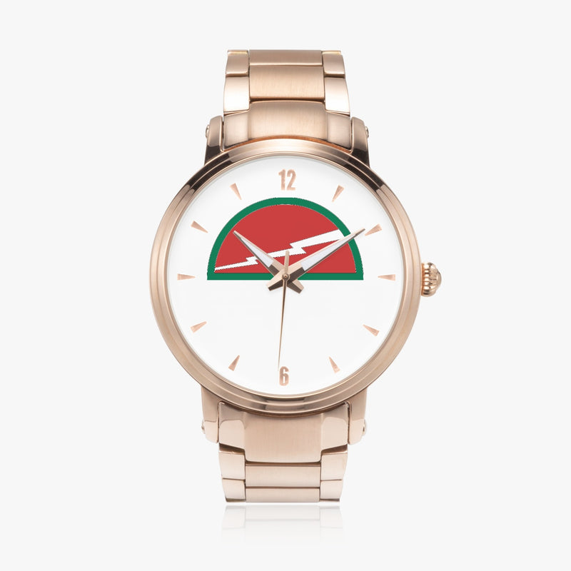 78th Infantry Division-46mm Automatic Steel Strap Gold Watch