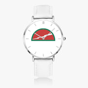 Top View - 78th Infantry Division Ultra Thin Watch (White Strap)
