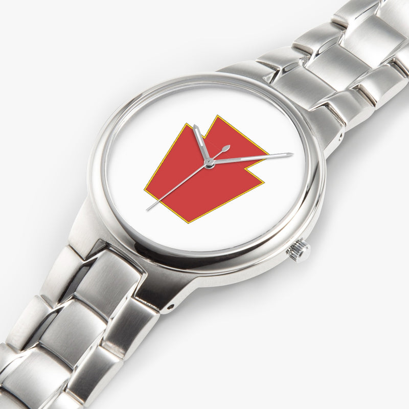 Top View - 28th Infantry Division-Silver Stainless Steel Silver Quartz Watch
